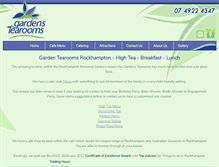 Tablet Screenshot of gardenstearooms.com.au
